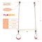 Wooden Swings with 4 Included Ropes, Tree Swing, Swing Bar, Climbing Rope Ladder and Swing Seat